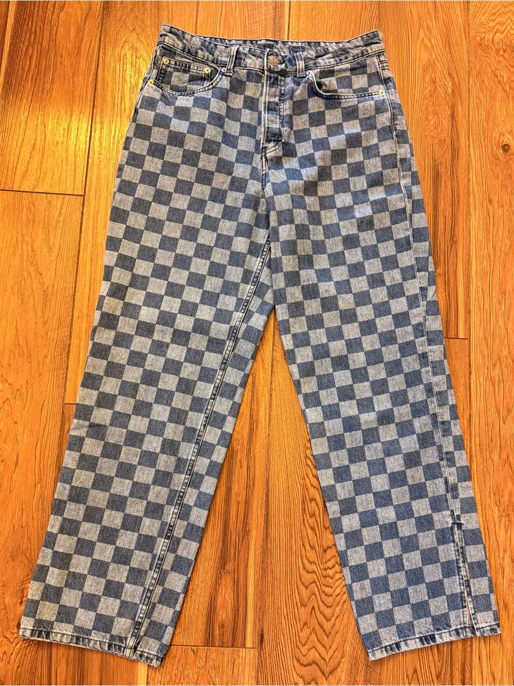 Divided Checkerboard Blue Denim Jeans